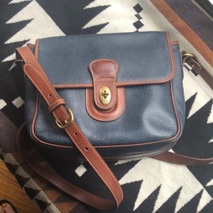 Vintage Coach Navy Crossbody Bag